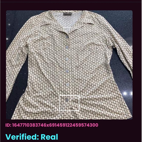 Authentic Vintage Fendi button up blouse - Picture 8 of 9